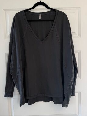 NWT Free People Movement Oversized V-Neck Shirt
